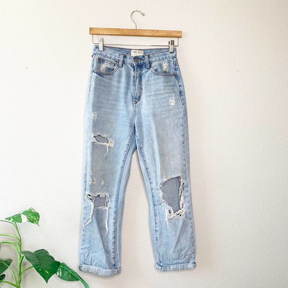 blank paige Denim - Blank Paige Light Wash Blue Distressed Jeans S